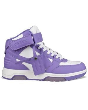 Off-White c/o Virgil Abloh Out Of Office Mid Trainers - Purple