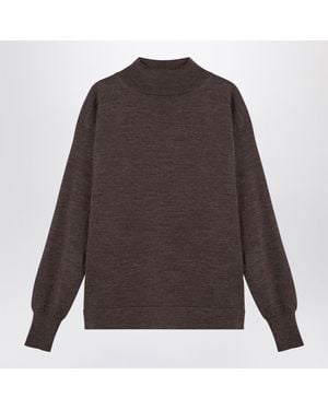 Maison Margiela Wool Turtleneck Jumper - Brown