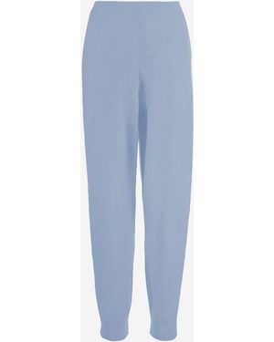 Allude Hosen aus Wolle und Kaschmir - Blau