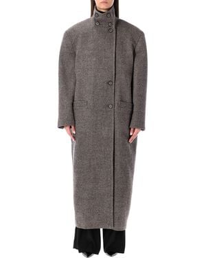 Magda Butrym Oversized Wool Coat - Grey