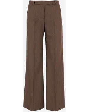 Ql2 Wool Trousers - Brown