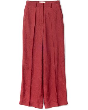 Lanvin Textured Weave Wide-Leg Pants