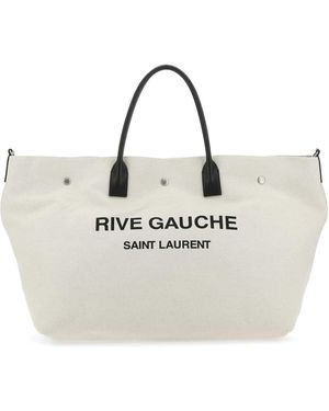 Saint Laurent Rave Gosh Maxi Tote Bag - White
