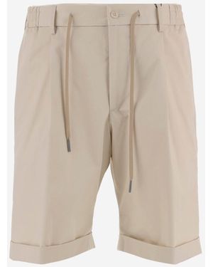 Tagliatore Stretch Cotton Shorts - Natural