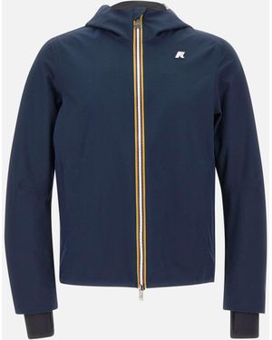 K-Way Jacko Bonded Jersey Jacket - Blue