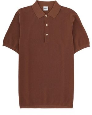 Aspesi Shirt Collar Polo - Brown