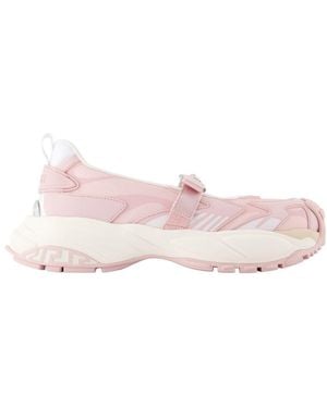 Versace Rosa Mary Jane Sneakers Synthetik - Pink