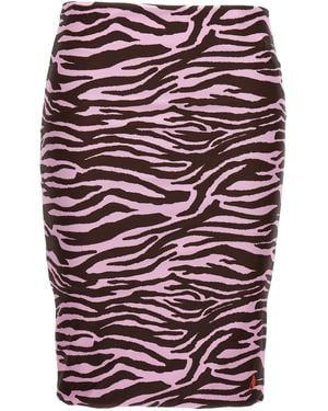 The Attico De Attico Zebra Minirok - Rood