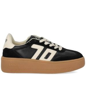 Back70 Xxl Leather Trainer - Black