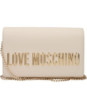 Love Moschino Liebe Moschino Clutches Frauen Polyurethan Beige/Elfenbein - Natur