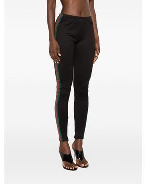 Gucci Web Detail Leggings - Black