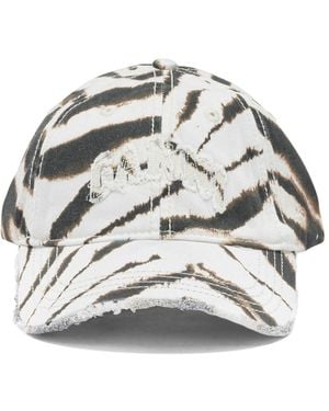 Ganni "Zebra" Baseball Cap - Grey