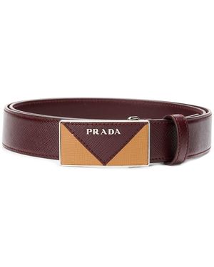 Prada Buckle Belt - Brown