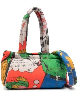 ERL Handtasche Mit Comic-Print - Orange