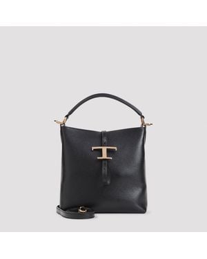Tod's T Timeless Mini Bucket Handbag - Black