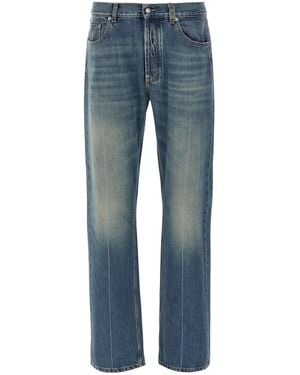 McQueen 'skull' Jeans - Blauw