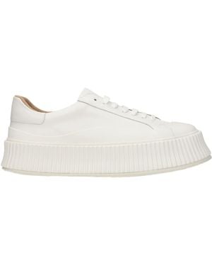 Jil Sander White Leather Sneakers