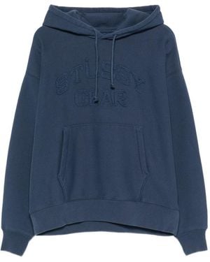 Stussy Stussy Linen-Cotton Jumper - Blue