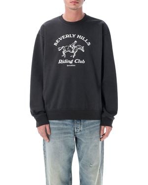 Sporty & Rich Bh Riding Club Crewneck - Grey