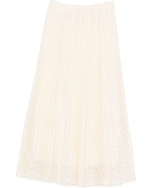 Ermanno Scervino Bestickter langer Rock - Natur