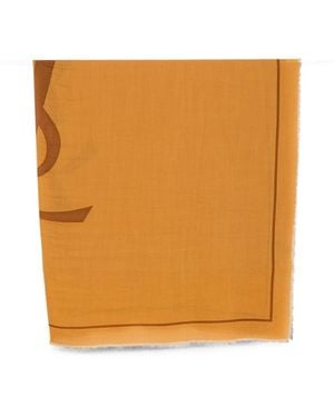 Saint Laurent Foulard aus Wolle mit -Logo - Orange