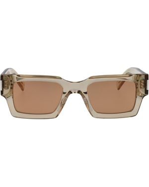 Saint Laurent Squared Sunglasses Sl 572 006 - Brown