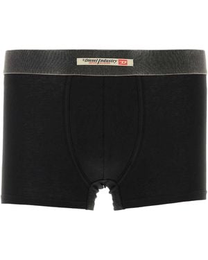 DIESEL Stretch Cotton Boxer Set - Black