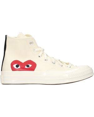 Comme des Garçons S Sneakers Converse Fabric/Latte - Pink