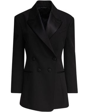Givenchy Blazer With Pleated Back - Black