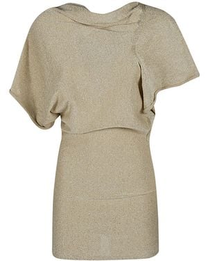 Circus Hotel Viscose Mini Dress - Naturel