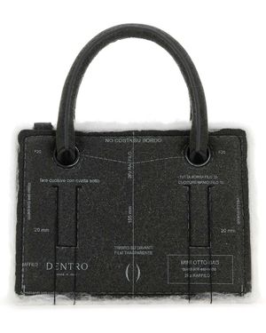 Dentro Leather Mini Otto Handbag - Black