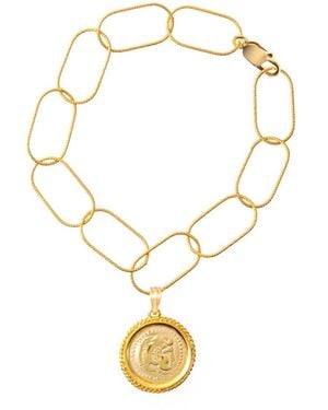Hermina Athens Hercules Statement Bracelet - Metallic