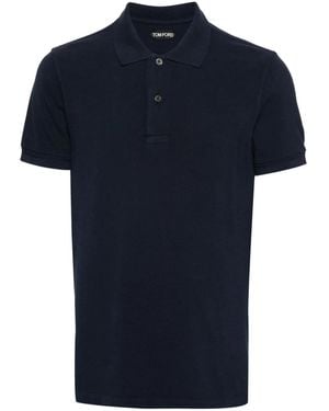 Tom Ford Poloshirt Mit Kurzen Ärmeln - Weiß