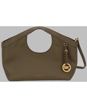 MICHAEL Michael Kors Tote Bag Haddie Leather Handbags - Green