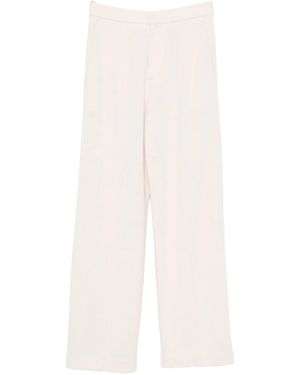 forte_forte Wool High Waist Trousers - White