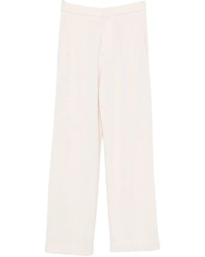 forte_forte Wool High Waist Trousers - White