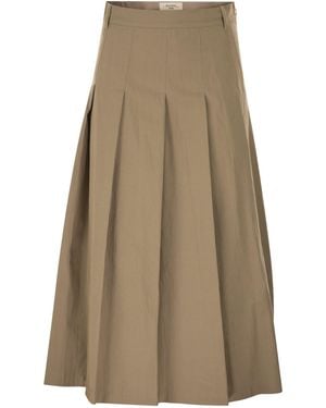 Weekend by Maxmara Wkdorme Gewassen Gabardine Rok - Naturel