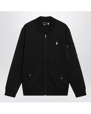Polo Ralph Lauren Zip Up Knit Bomber - Black