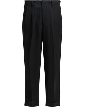 A.PRESSE Tailored Pants Made Of Wool Blend - Black