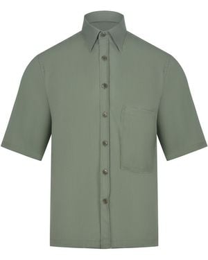 Costumein Chemise de costume en laine. - Vert