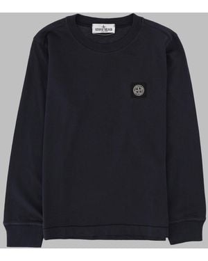 Stone Island Boys' Mini Long Sleeve T-Shirt - Blue