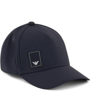 Emporio Armani Cappello Da Baseball Con Applicazione - Blu