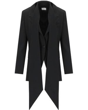 Marella Ottone Jacket With Foulard - Black