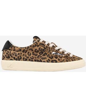 Autry Windscape Low Trainers With Animal Print - Brown