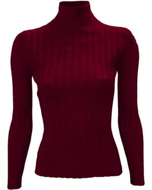 LA ROSE Maglia Collo Alto - Red