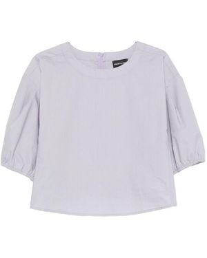 Emporio Armani Puff-Sleeve Blouse - White