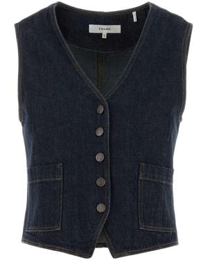 FRAME The Denim Vest - Blue