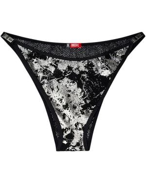 Diesel X Fenty By Rihanna C-Fishnet-String Perizoma - Black