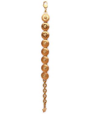 Versace 'Tribute Medusa' Goldmetallarmband ' - Weiß