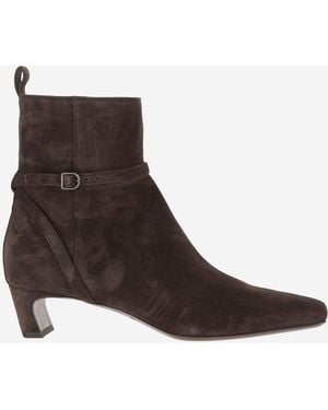 Sartore Charly Knöchelstiefel in Wildlederleder - Braun